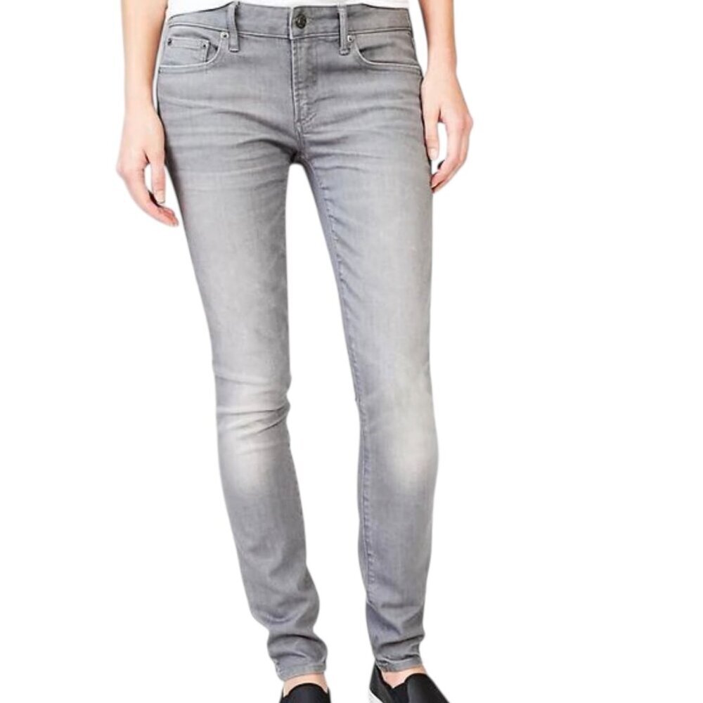 Gap Always Skinny Jeans 25P Gray Wash Petite Stretch Low Rise